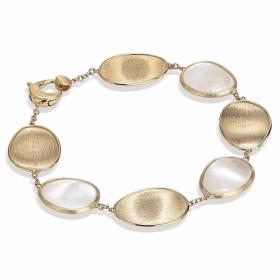 Gelbgold, Armschmuck, Marco Bicego Lunaria Armband Mother Of Pearl BB2099 MPW Y