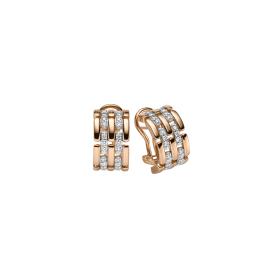 Roségold, Ohrringe, Leo Wittwer Contemporary Ohrclips 51-1015273-1000