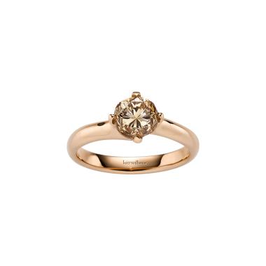 Ringe, Roségold, Leo Wittwer Candlelight Solitaire Ring