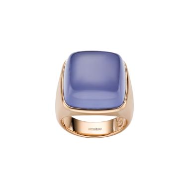 Ringe, Roségold, Leo Wittwer Contemporary Cocktailring Chalcedon