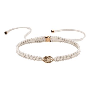 Armschmuck, Roségold, Leo Wittwer Rough Cut® Macramé Armband